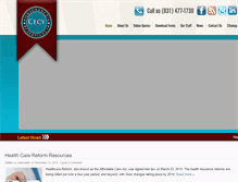 Tablet Screenshot of cecyinsurance.com
